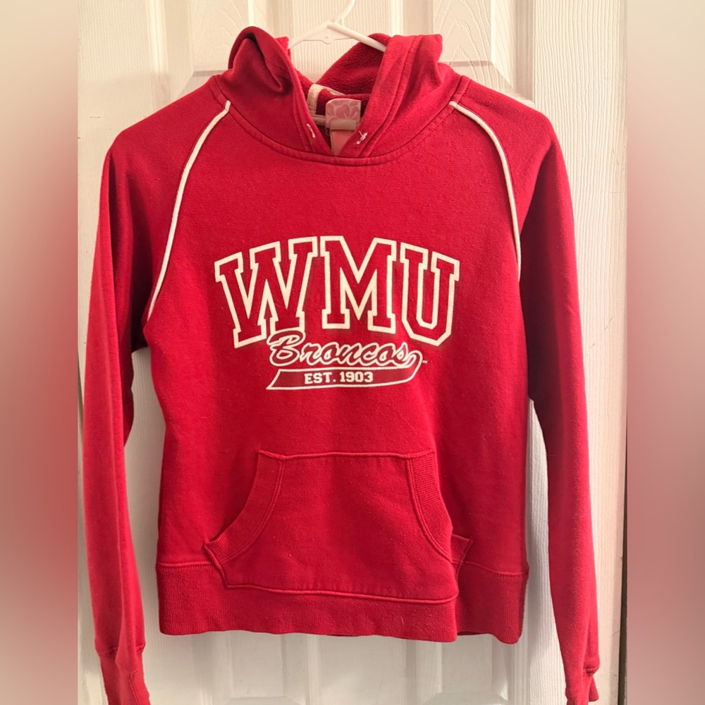 Women’s WMU Broncos Red Hoodie size small